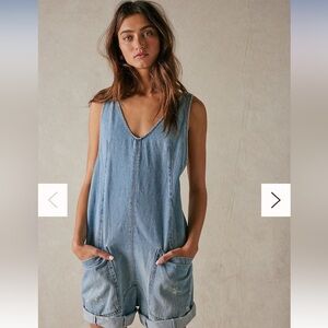 we the free people high roller shortall overalls in bright eyes size small